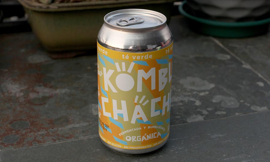 Kombucha Kombuchacha lata 330 sabor te verde