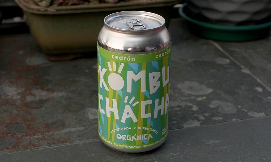 Kombucha Kombuchacha lata 330 sabor cedrn