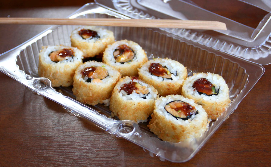 Panko Roll con salmn spicy